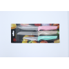 Набор ножей для фруктов 3PC Candy Color Peel + Universal + Steak Knife (Random Mixed Color),Мультиколор,Металл【Упаковка на английском языке】_201403332