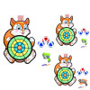 Plush squirrel target with small softball gun,One side,Velcro,Plush【English Packaging】_201092383_1_m