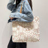 Rabbit Cartoon Canvas Handheld Eco friendly Bag,one colour only,Textile【Packaging without Words】_P02822822_5_m