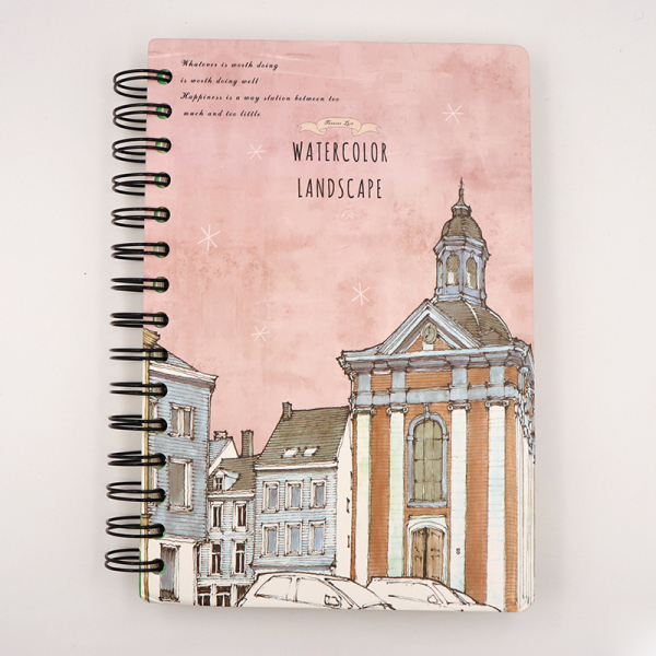 Блокнот в линейку на пружине 125 стр. 80 г