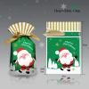 50PCS 15*23 Santa Claus Candy Bag with Gold Top and Green Bottom,Almond Cookies / Macaroni Packaging,one colour only,Plastic【English Packaging】_201414275