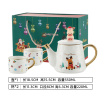 Christmas themed one pot and two cups tea set 【 550ml+220ml 】,one colour only,Ceramics【English Packaging】_201896512