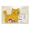 Wooden three-dimensional giraffe parent-child puzzle wood【English Packaging】_P02346223_3_m