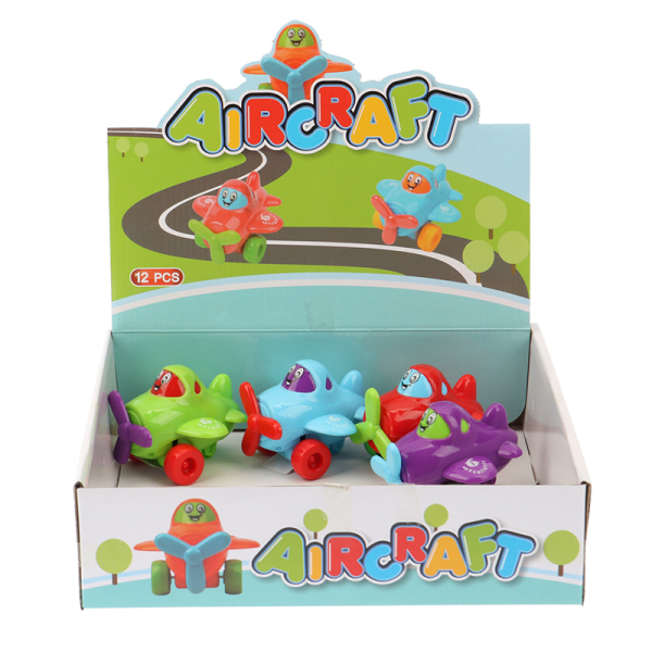 12PCS plane Inertia Cute Version Plastic【English Packaging】_200329797_hd