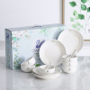 4 bowls, 4 spoons, and 1 plate set,one colour only,Ceramics【Chinese English  Packaging】_P03097778_4_m