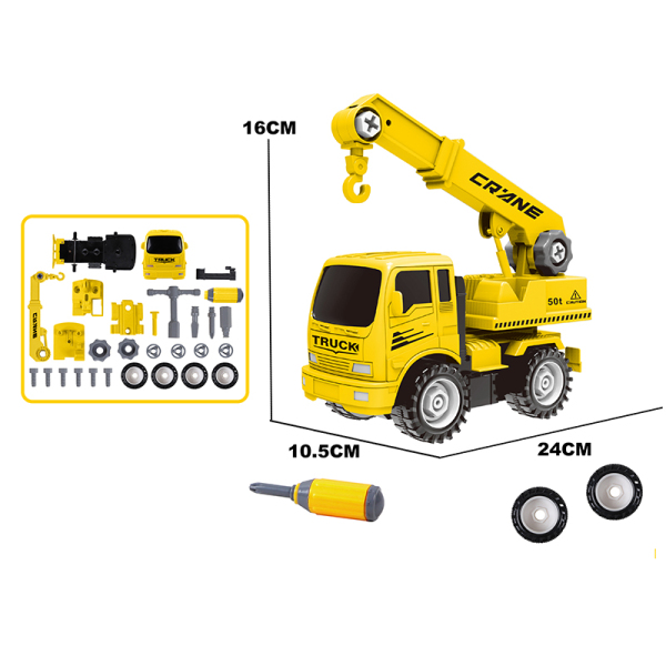 DIY disassembly and assembly engineering vehicle combination