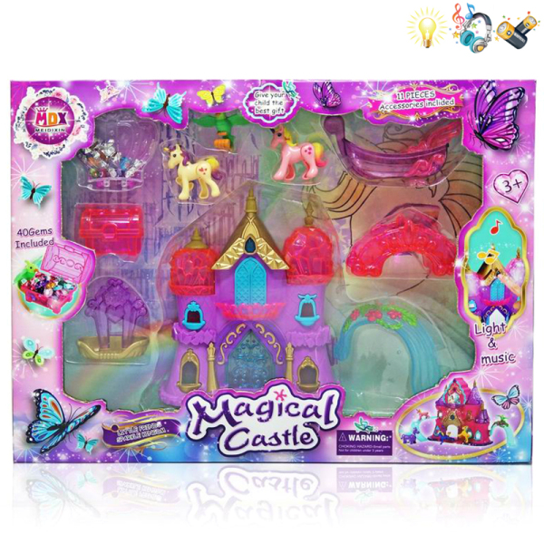 Castle set Lights Music IC without language With battery Plastic【English Packaging】_200218956_hd