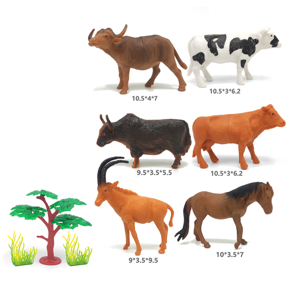 6 (pcs) Farm Animal Set