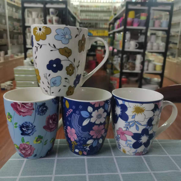 350ml Flower Ceramic Mug