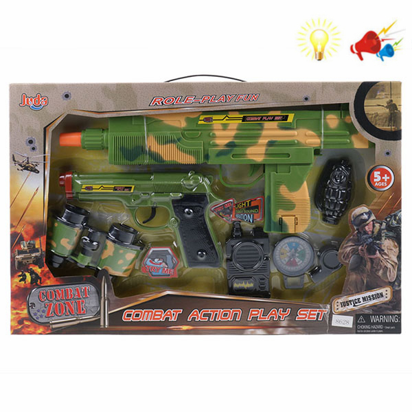 gun set Lights Sound Shaking IC without language Plastic【English Packaging】_200017394_hd