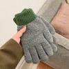 Color blocking warm couple cute wool striped touchable gloves,Common use,Uni size,split-finger gloves,100% polyester fiber【Packaging without Words】_P02814138_10_m