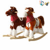 Electric wooden rocking horse 2 colors With battery Wooden horse Music 【English Packaging】_201278801