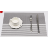 Gray and White Striped Teslin Placemat,one colour only,Plastic【Packaging without Words】_201604923_1_m