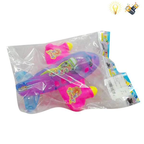 plane Wind Up Realistic Lights With battery Plastic【English Packaging】_200509834_hd