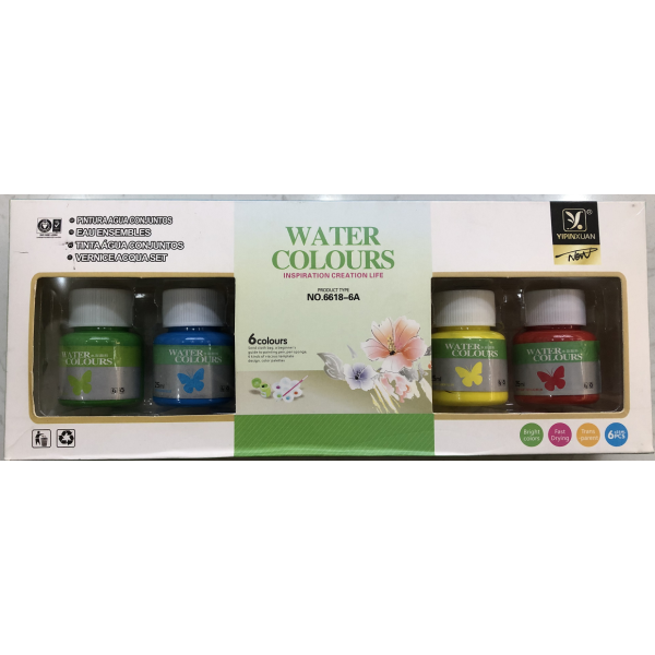 25ML 6 Colors Watercolor Paint,one colour only,propylene【English Packaging】_201558118_hd