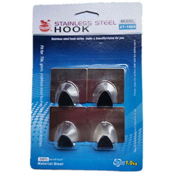 4 sets of stainless steel seamless hooks