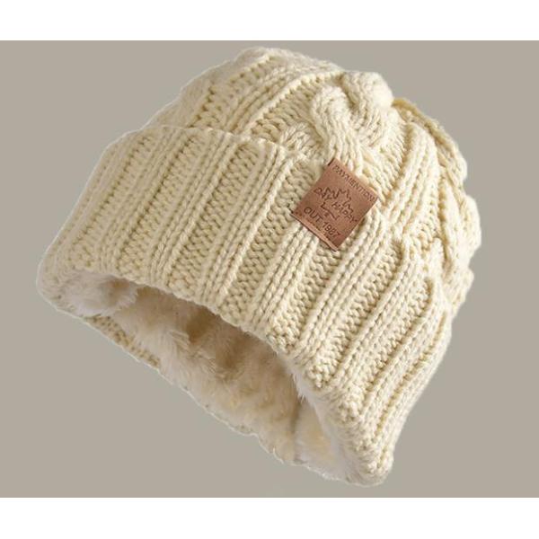 Padded Labeled Woolen Hat,Unisex,56-60CM,Winter Hat,100% acrylic【Packaging without Words】_201589517_hd