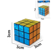 3CM - лазер без интеллектуального кубика,Квадратная форма колец,3 - граневый,пластик【Упаковка на английском языке】_201975778
