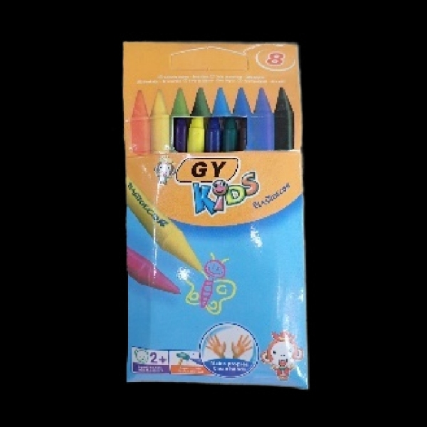 Non-folding plastic crayon