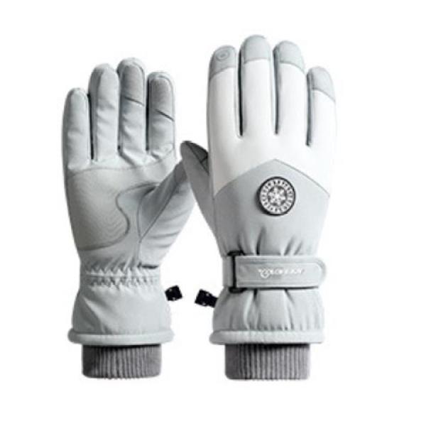 Anti-cold biker style padded warm gloves