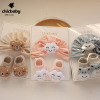 Thin Newborn Hat + Socks Set,Newborns (1 year old or less),Uni size,Set,5% spandex,70% cotton,25% polyester fiber【Packaging without Words】_P02763378_5_m