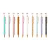 100PCS Metal press pen, gold powder ballpoint pen,Multiple styles,Plastic【Packaging without Words】_201943631