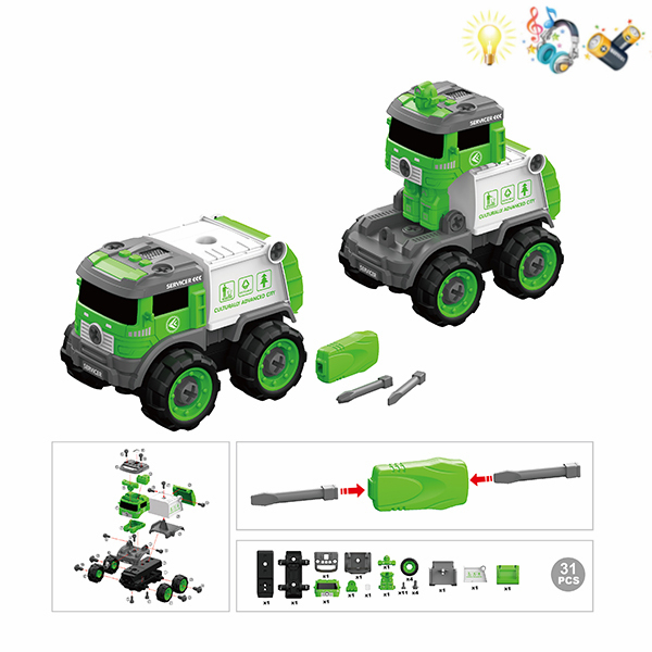 take-apart truck set