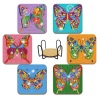 6PCS Diamond Painting Coasters,Multiple styles,Plastic【Packaging without Words】_201368412