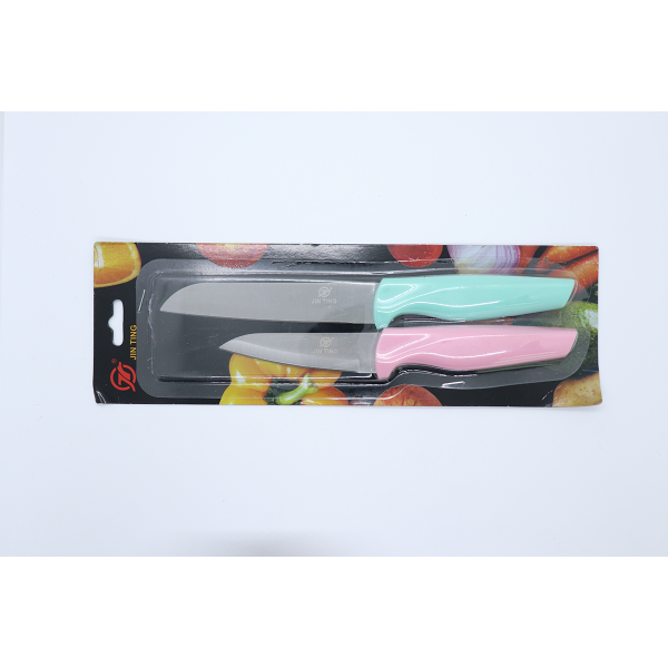 2PC Candy Color (Random Mixed Color) Fruit Knife Set