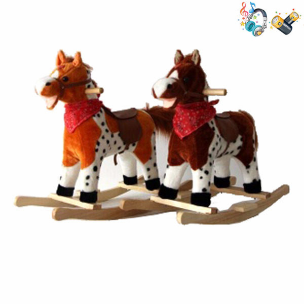 Electric wooden rocking horse