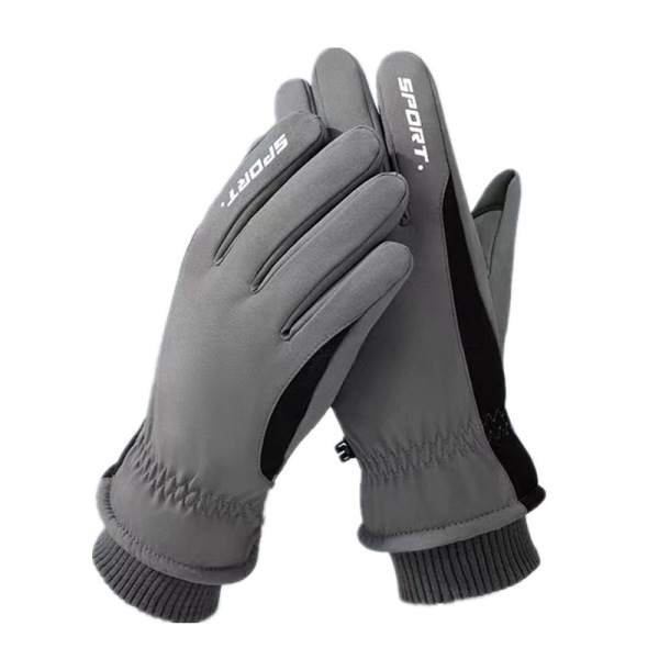 Winter skiing velvet warm gloves