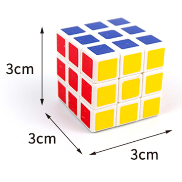 3CM Белая фоновая теплопередача Умный кубик Рубика,Квадратная форма колец,3 - граневый,пластик【Упаковка на английском языке】_201975781_hd
