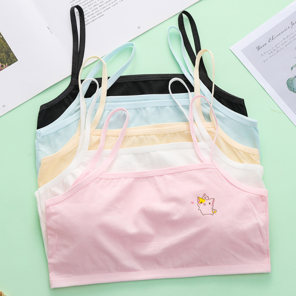 Developmental Tank Top Single Layer Underwear for Girls