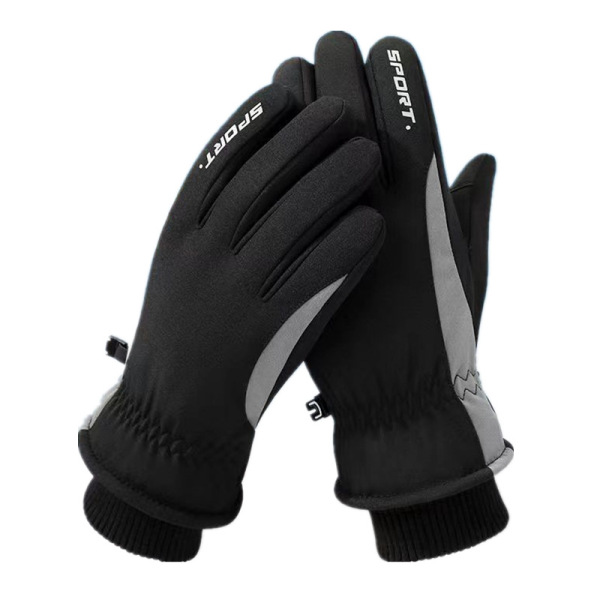 Winter skiing velvet warm gloves