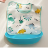 Cartoon green crocodile removable waterproof washable baby three-dimensional bib [40*24.5CM,one colour only,Plastic【Packaging without Words】_P02890094_4_m