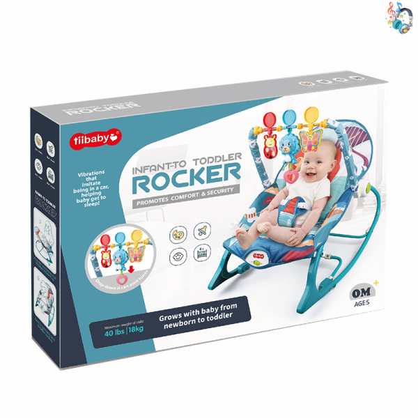 Baby vibrating rocking chair