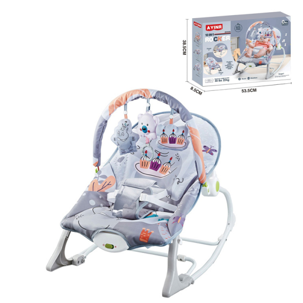 Baby cartoon electric soothing adjustable rocking chair,Rocking chair,Plastic【English Packaging】_201828734_hd