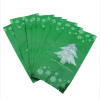 50PCS 9.5*20 Green Christmas Tree Candy Bag,Almond Cookies / Macaroni Packaging,one colour only,Plastic【English Packaging】_201414221