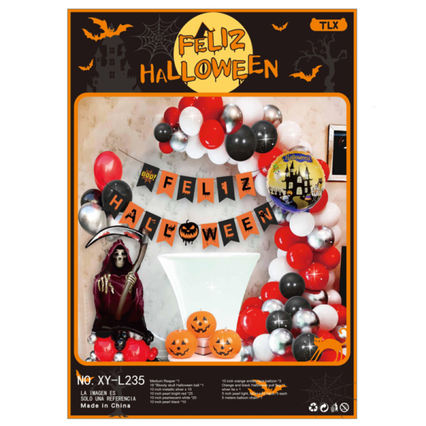 Halloween Western Words Balloon Set