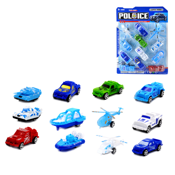 12 Zhuang Transfer Printing Police Transport Vehicles Pull Back Solid color Plastic【English Packaging】_200520715_hd