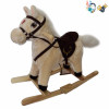 Electric wooden rocking horse With battery Wooden horse Music 【English Packaging】_201278897