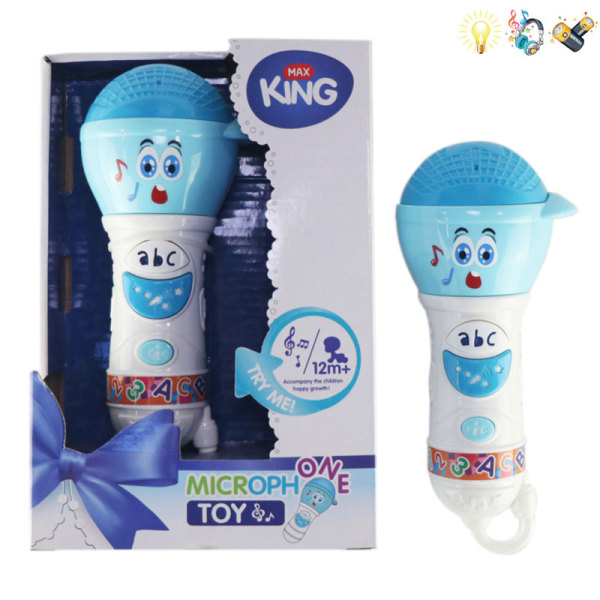 microphone Lights Music Sound recording English language IC With battery Plastic【English Packaging】_200725974_hd