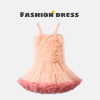 Children's halter cake puffy dress (70-120CM),100% polyester fiber,Girls,XS-XL,sleeveless【Packaging without Words】_P02811981_4_m