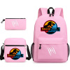 Youth Cartoon Fashion Backpack 3-Piece Set,one colour only,Textile【Packaging without Words】_201908900_1_m