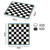 International Checkers Puzzle Desktop Game Chess,Table game,One in One,Plastic【English Packaging】_P03060119_14_m