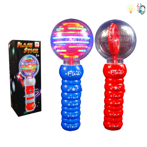 10 Light Music Spinning Stick Twinkle stick Can rotate Lights Music English language IC Plastic【English Packaging】_200760082_hd