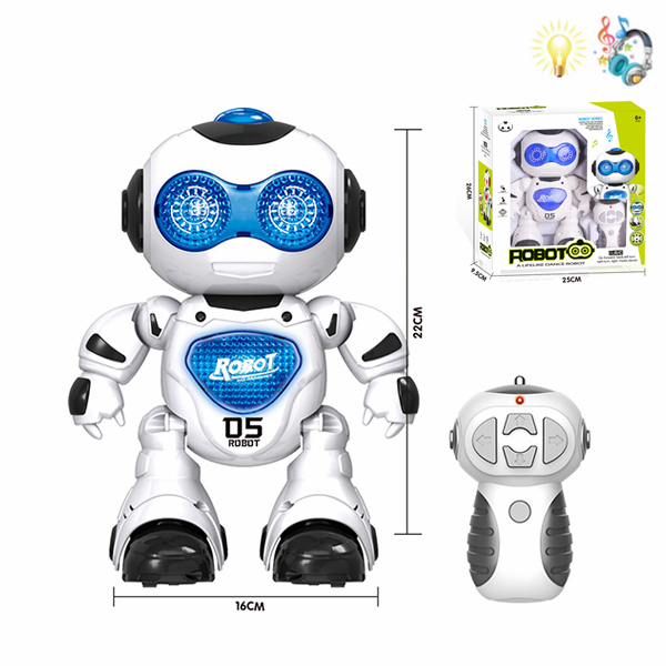 Танцующий робот Дистанционное управление Со светом С музыкой IC без слов пластик【Упаковка на английском языке】_200755027_hd