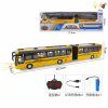 Double section bus with USB charging cable yellow Remote Control 1:32 4 directions Lights Remote controller excludes batteries,toy includes batteries Plastic【English Packaging】_201318904