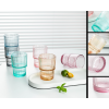 Ledong Vertical Pattern Cup 6-piece Set,one colour only,glass【Chinese English  Packaging】_201981578