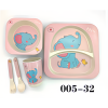 Наборы посуды из бамбукового волокна для детей мультфильмов [27 * 22 * 6CM],Только один вид,бамбуковое волокно 【Упаковка на английском языке】_201873989